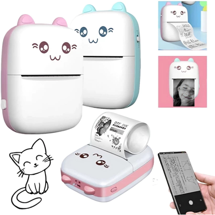 MINI IMPRESORA TÉRMICA  1 rollo